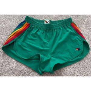 Aviator Nation Green Athletic Board Shorts - Size Large